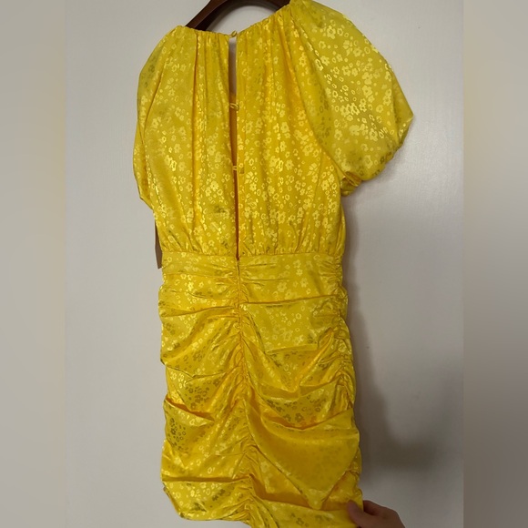 For Love And Lemons Yellow Mini Dress - Picture 3 of 7